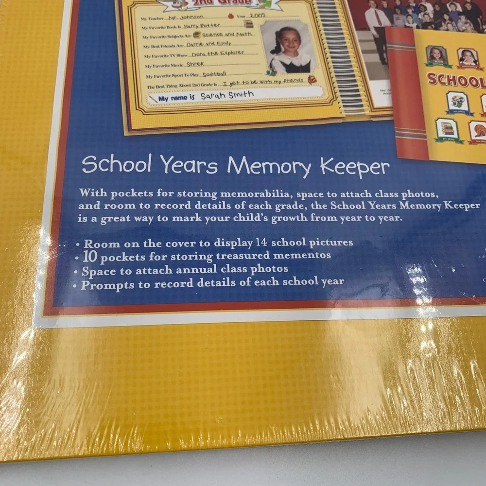 New Seasons School Memories Keeper Kids Yellow New Photo Album 179321-01